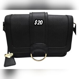 Sammy Sophisticated Black Crossbody Bag